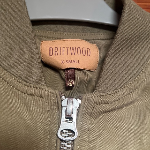 DRIFTWOOD Floral Embroidered Bomber Jacket Size XS Green Full Zip $158 Boho - Picture 2 of 9